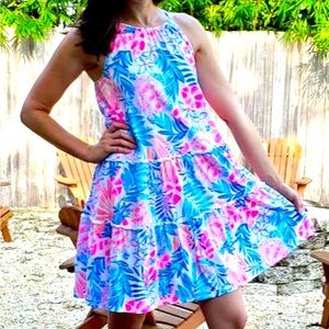 NWT LILLY PULITZER EVALYN DRESS IN RAINFOREST RETREAT